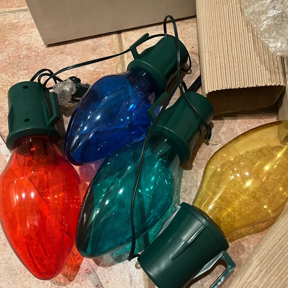 Multicolor oversized outdoor lights